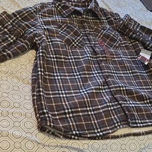 Plaid Kids Shirt - Brown